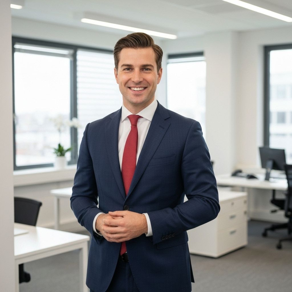 Professional man in office